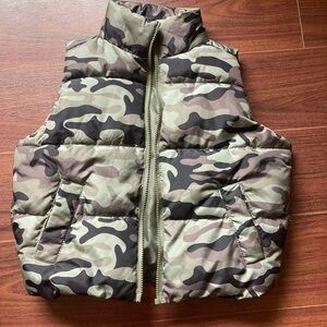 Kids Camouflage Puffer Vest